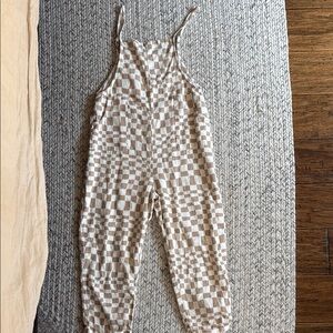 Rylee + Cru Checkered Jumpsuit